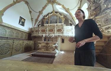 Silbermann-Orgel in der Kapelle von Schloss Burgk